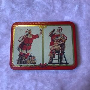 1994 Coca Cola Nostalgia Playing Cards2 Decks Vintage Tin Retro Santa Christmas
